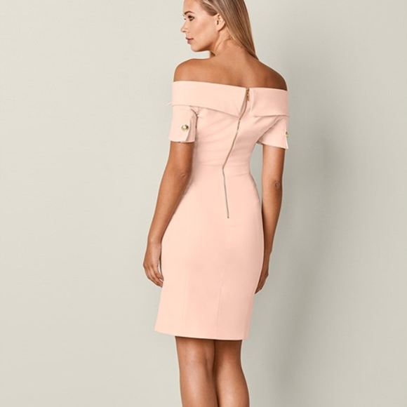 VENUS Button Detail Bodycon Dress Light Pink NWOT - Picture 6 of 8
